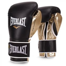 Боксерські рукавиці Everlast PowerLock (EPLBG, чорно-золоті)